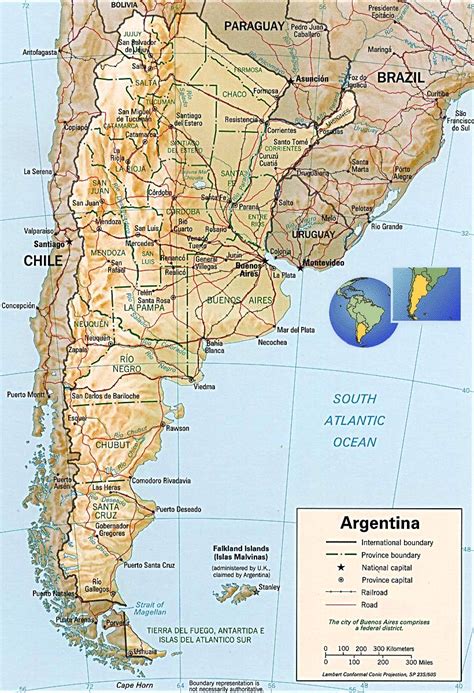 Mapa D Rutas Argentina