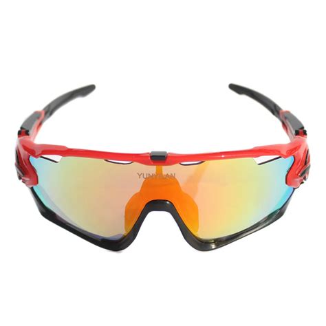 Cycling Eyewear JBR 3 Pair Lens Polarized UV 400 Cycling Sunglasses Bicycle Glasses Tour De ...