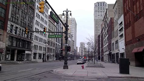 Streetscenes of Downtown Detroit in 1080p - YouTube