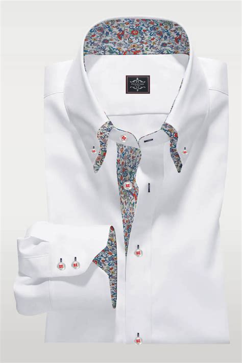 Men's Custom Dress Shirt | Fashion Double Collar | Button Down shirts