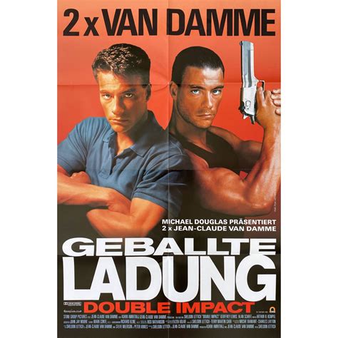 DOUBLE IMPACT German Movie Poster - 23x33 in. - 1991