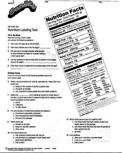 15 Best Images of Diet Worksheets In PDF - Blank Nutrition Facts Label Worksheet, Daily Food ...