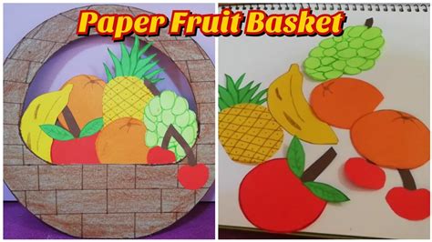 Making Paper Fruit Basket - YouTube