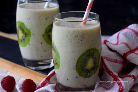 Banana Kiwi Smoothie | Smoothie Recipe With Banana - Rumki's Golden Spoon