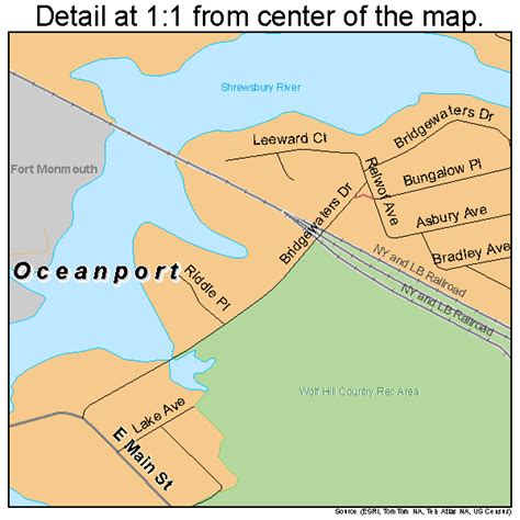 Oceanport New Jersey Street Map 3454570