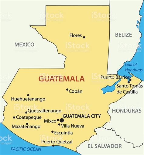 Guatemala Printable Map