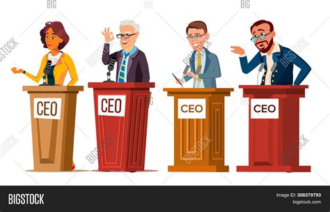 Character Ceo Talking Image & Photo (Free Trial) | Bigstock