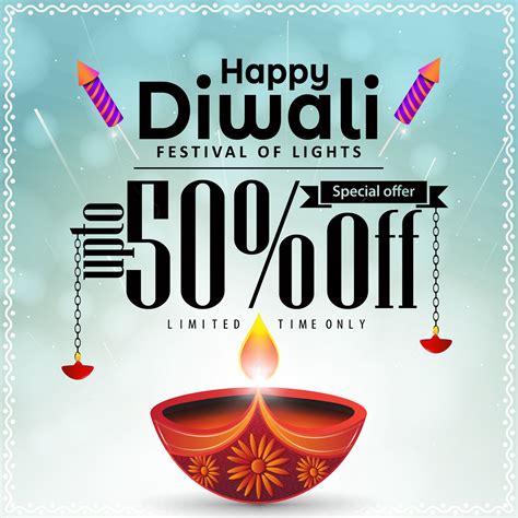 Happy Diwali festival sale offer banner design. Diwali Special Offer ...