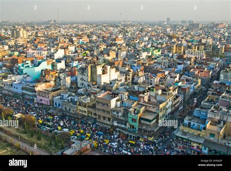 A view of Delhi from Jama Masjid mosque Stock Photo - Alamy