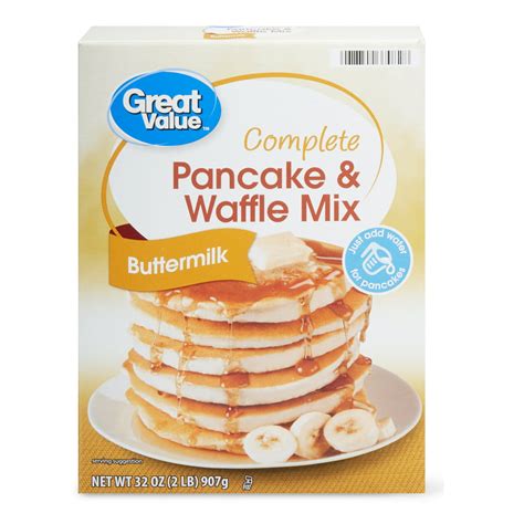 Great Value Complete Pancake & Waffle Mix, Buttermilk, 32 oz - Walmart.com - Walmart.com