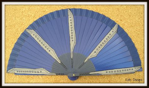 KITANA WEAPON Hand Fan Wooden Handheld Folding Fan Cosplay