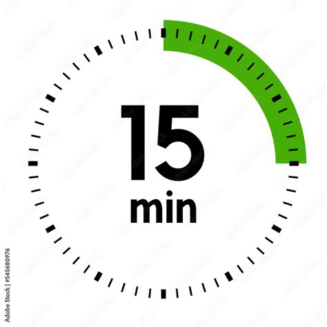 Vecteur Stock 15 minutes,concept of time,timer,clock illustration ...