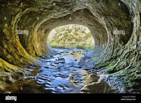 Underground river in Cave Stream Scenic Reserve Stock Photo - Alamy