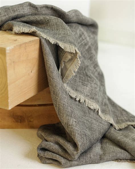 Black Softened Linen Throw Linen Throw Blanket Grey Throw - Etsy