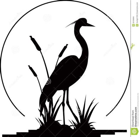 Crane Bird Silhouette 22 At Crane Bird Clipart - Animals | Bird silhouette, Silhouette art, Bird ...