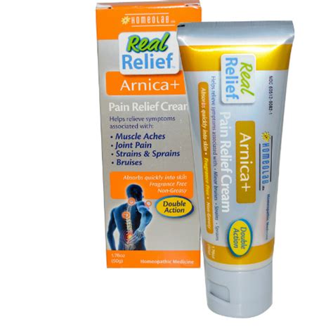 Homeolab Usa Real Relief Arnica Pain Cream 50 gm, Save Big at VitaNet®, LLC