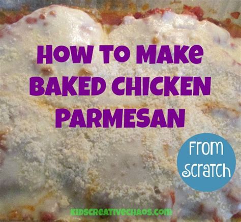 Baked Parmesan Chicken Recipe from Scratch - Adventures of Kids Creative Chaos