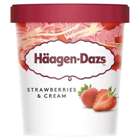 Haagen-Dazs Strawberries & Cream Ice Cream | Ocado