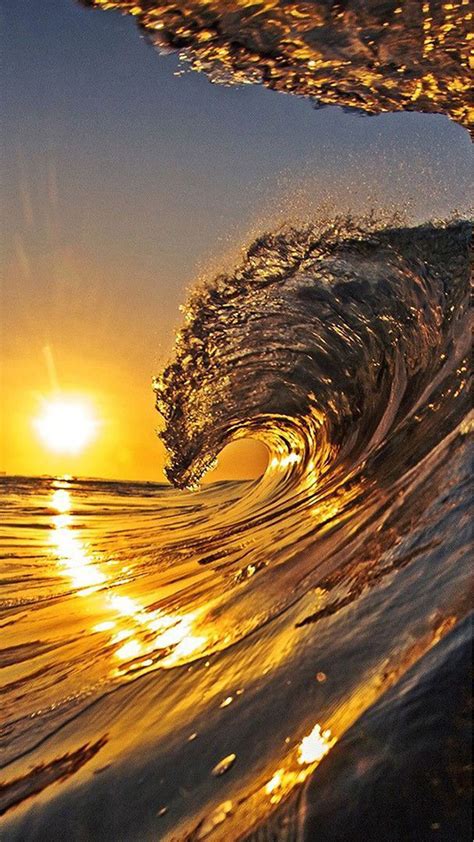 Sunset Waves | Sunset pictures, Landscape photography nature, Sunset wallpaper