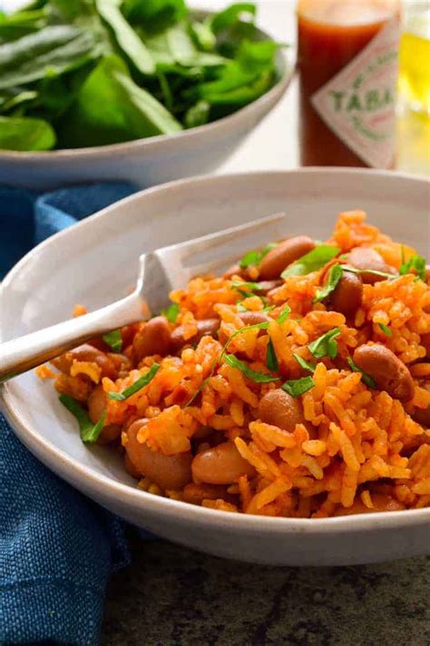 Spanish Rice and Beans - The Stingy Vegan