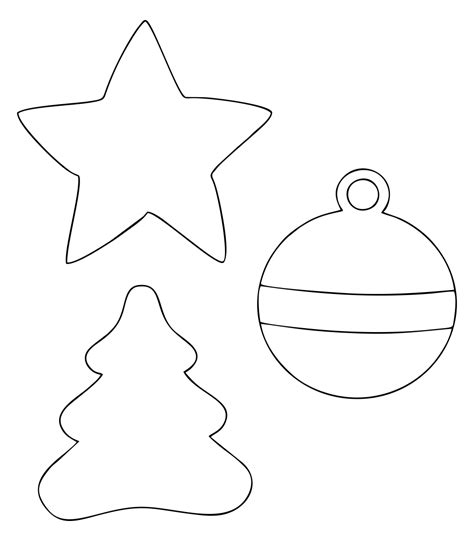 Christmas Ornaments - 15 Free PDF Printables | Printablee