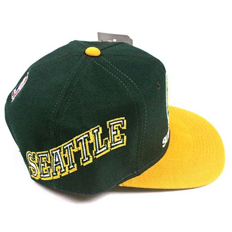 Vintage Snapback Snap Back Hat Seattle Supersonics Sonics Sports ...