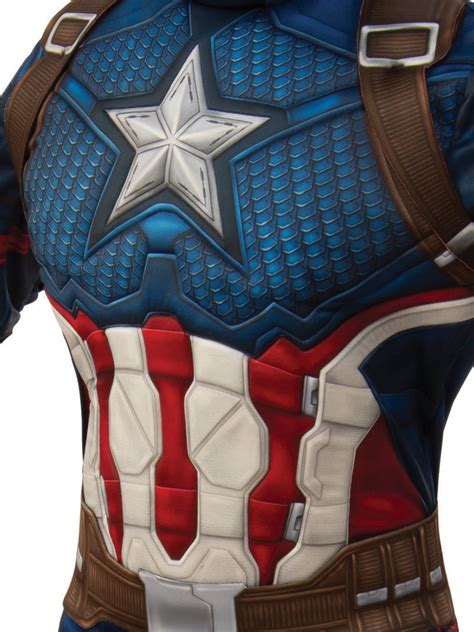 CAPTAIN AMERICA DELUXE COSTUME, ADULT | Chaos Bazaar Costumes