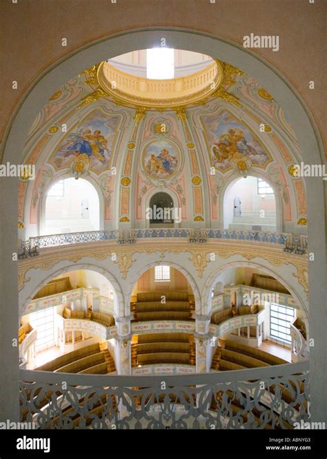 interior of frauenkirche church in dresden germany Stock Photo - Alamy