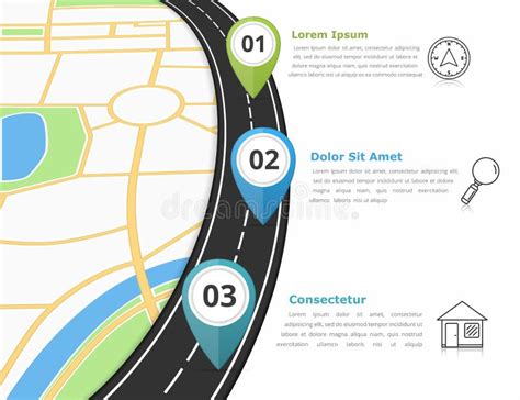 Road Infographics stock vector. Illustration of concept - 86089391