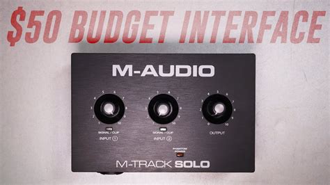 M-Audio M-Track Solo Audio Interface Review / Explained - YouTube