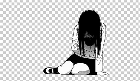 Sadness Anime Manga Crying PNG, Clipart, Anime, Black, Black And White ...