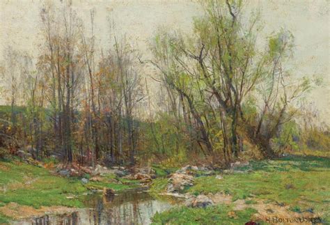 Lot - HUGH BOLTON JONES, American (1848-1927), A Meadow Stream, oil on canvas laid down on ...