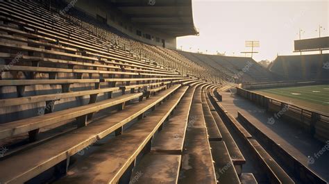 Premium AI Image | An empty football stadium