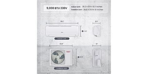 TOSOT 230V 9k BTU Mini-Split Air Conditioner