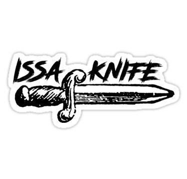 ISSA KNIFE - 21 SAVAGE Sticker by jenkii | Savage tattoo, 21 savage ...