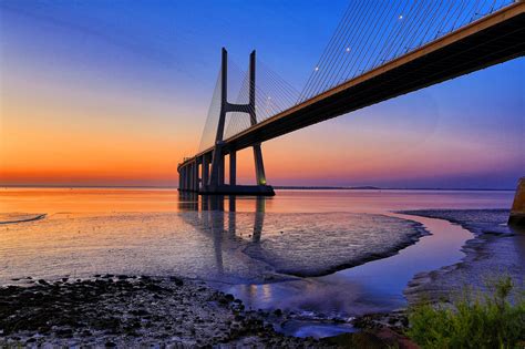 Vasco de Gama bridge - Lisbon, Portugal by Light Hunter Alp - Photo ...