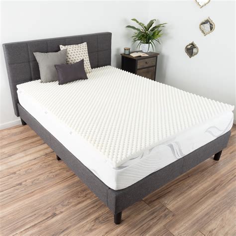 2" Egg Crate Memory Foam Mattress Topper, Queen by Bluestone - Walmart ...