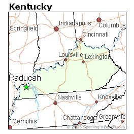 Paducah Kentucky Map - ToursMaps.com