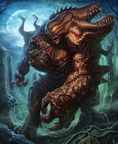 Abomination, Anatolii Leoshko | Fantasy beasts, Monster concept art ...