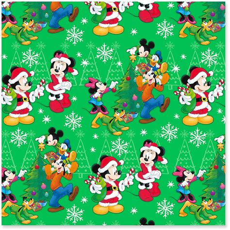 Disney Mickey Mouse and Friends Jumbo Christmas Wrapping Paper Roll, 80 sq. ft. - Wrapping Paper ...