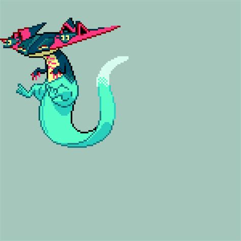 Dragapult pokemon pixel art