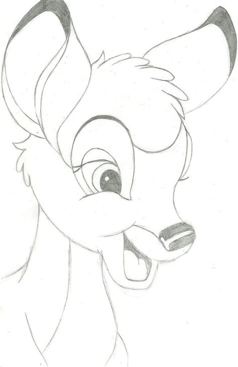 This Is my BESTEST bambi drawing EVAR Isn't he cute ??? I love it ...