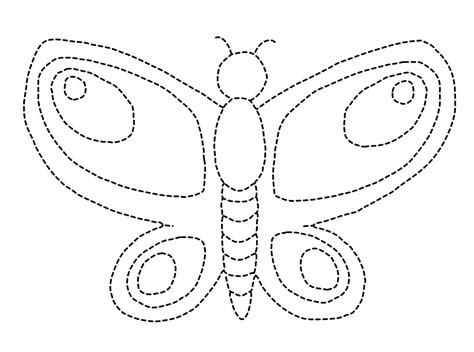 Butterfly Tracing Worksheet coloring page - Download, Print or Color ...