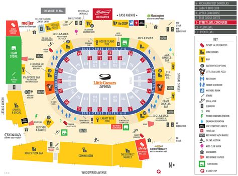 Little Caesars Arena Seating Map | Two Birds Home