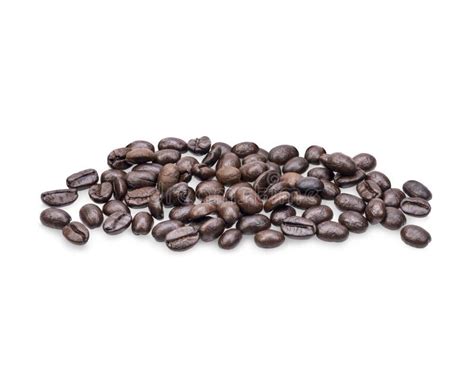 Coffee Beans Isolated on White Background Stock Photo - Image of ...