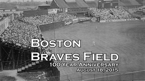 Boston Braves Nickerson Field 100 Year Old Anniversary of Baseball Ball Park - YouTube