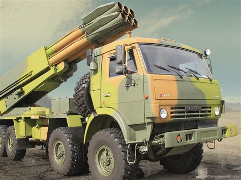 Multiple rocket launcher system with 9A52-4 LV Smerch | Catalog Rosoboronexport