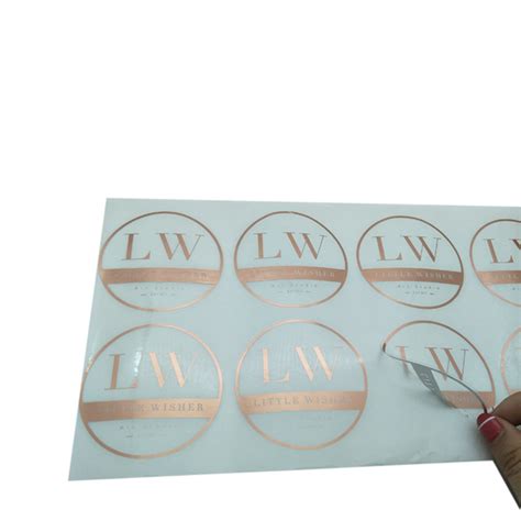 Permanent Adhesive Sticker Labels Custom Cosmetic Labels For Plastic