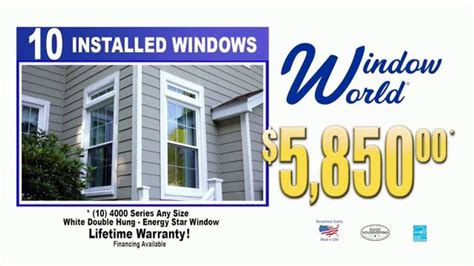 Window World TV Spot, 'Get Ten 4000 Series Windows' - iSpot.tv