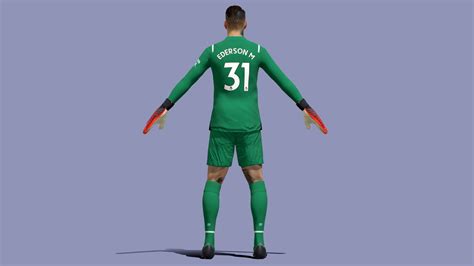 Ederson Goalkeeper - 3D Model by tranduyhieu